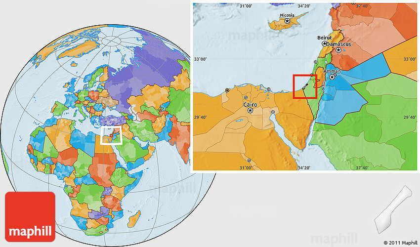 Gaza map