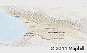 Shaded Relief 3D Map of Georgia, lighten