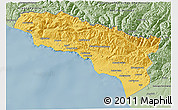 Savanna Style 3D Map of Abkhaz ASSR