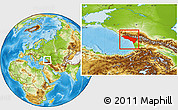 Physical Location Map of Abkhaz ASSR