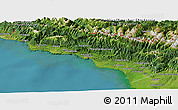 Satellite Panoramic Map of Abkhaz ASSR