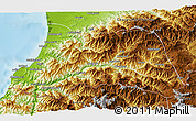 Physical 3D Map of Adzhar ASSR