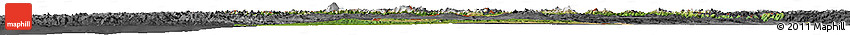 Satellite Horizon Map of Georgia, darken, desaturated