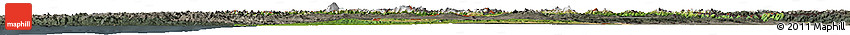 Satellite Horizon Map of Georgia, darken, semi-desaturated