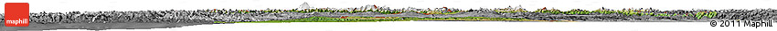 Satellite Horizon Map of Georgia, desaturated