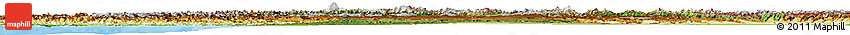 Satellite Horizon Map of Georgia, physical outside