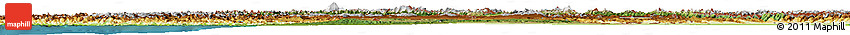 Satellite Horizon Map of Georgia, physical outside, satellite sea