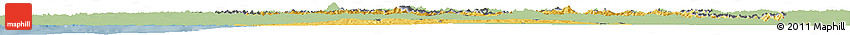 Savanna Style Horizon Map of Georgia, single color outside