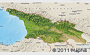 Satellite Map of Georgia, shaded relief outside