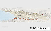 Shaded Relief Panoramic Map of Georgia, lighten