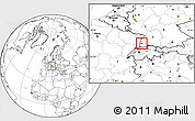 Blank Location Map of Freiburg