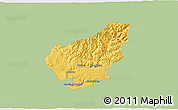 Savanna Style 3D Map of Lörrach, single color outside