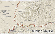 Shaded Relief 3D Map of Lörrach