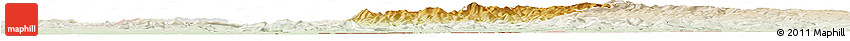 Physical Horizon Map of Lörrach, lighten