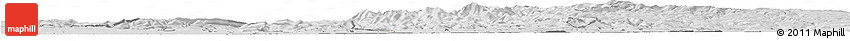 Silver Style Horizon Map of Lörrach