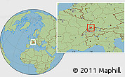 Savanna Style Location Map of Lörrach