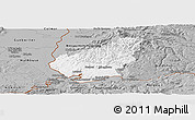 Gray Panoramic Map of Lörrach