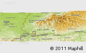 Physical Panoramic Map of Lörrach