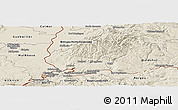 Shaded Relief Panoramic Map of Lörrach