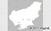 Gray Simple Map of Lörrach, cropped outside