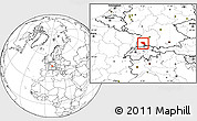 Blank Location Map of Schwarzwald-Baar-Kreis