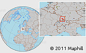 Gray Location Map of Schwarzwald-Baar-Kreis