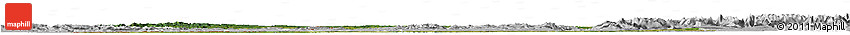 Satellite Horizon Map of Baden-Württemberg, lighten, desaturated