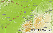 Physical 3D Map of Rastatt