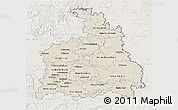 Shaded Relief 3D Map of Stuttgart, lighten