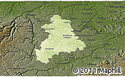 Physical 3D Map of Böblingen, darken