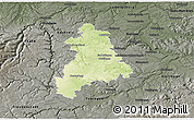 Physical 3D Map of Böblingen, darken, semi-desaturated