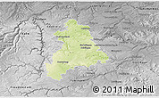 Physical 3D Map of Böblingen, desaturated