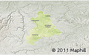 Physical 3D Map of Böblingen, lighten, semi-desaturated