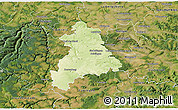 Physical 3D Map of Böblingen, satellite outside