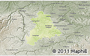 Physical 3D Map of Böblingen, semi-desaturated