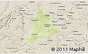 Physical 3D Map of Böblingen, shaded relief outside