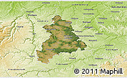 Satellite 3D Map of Böblingen, physical outside