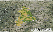 Satellite 3D Map of Böblingen, semi-desaturated