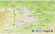 Shaded Relief 3D Map of Böblingen, physical outside