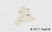 Shaded Relief 3D Map of Böblingen, single color outside