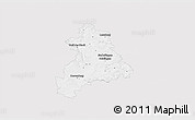 Silver Style 3D Map of Böblingen, single color outside