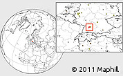 Blank Location Map of Böblingen