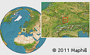 Satellite Location Map of Böblingen