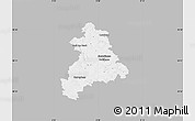 Gray Map of Böblingen, single color outside