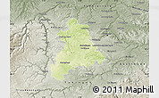 Physical Map of Böblingen, semi-desaturated