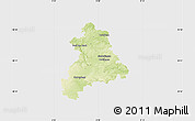 Physical Map of Böblingen, single color outside