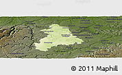 Physical Panoramic Map of Böblingen, darken