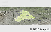 Physical Panoramic Map of Böblingen, darken, semi-desaturated