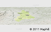 Physical Panoramic Map of Böblingen, lighten, semi-desaturated