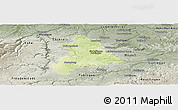 Physical Panoramic Map of Böblingen, semi-desaturated
